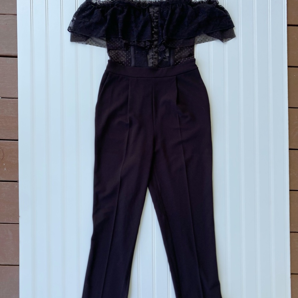 Express - Lace Bodice jumpsuits - size 00 - Picture 3 of 7